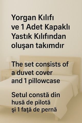 Tek Kişilik Desenli Çocuk Nevresim + Yastık Kılıfı Turuncu