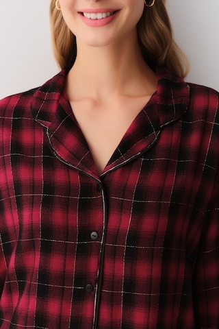 Suwen Alda Maskülen Pijama Takımı Sh26124660b1114 Kırmızı