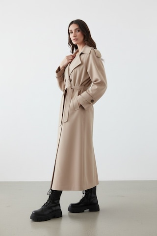 Durivya Apoletli Oversize Trençkot Camel