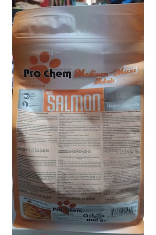 Prochem Medium Maxi Adult Somonlu Yetişkin Köpek Maması 400 G + 400 G