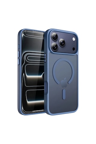 Ps iPhone Uyumlu 17 Pro Max Mist Serisi Magsafe Kılıf - Lacivert