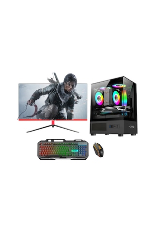 Rotampc-RT1918 i5-12400F 16 GB 1 TB Nvme 8 GB RX580 VGA 27" Dos Masaüstü Oyuncu Bilgisayarı