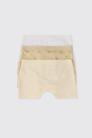 Panço Kız Çocuk Sarı 3'lü Boxer Seti 2612gk14002