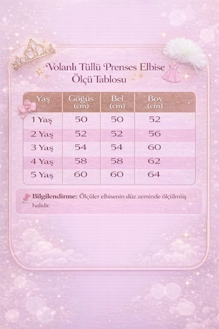 Butikhappykids Kız Çocuk Lila Volanlı Tüllü Çiçek Detaylı Abiye Elbise 1-5 Yaş Lila