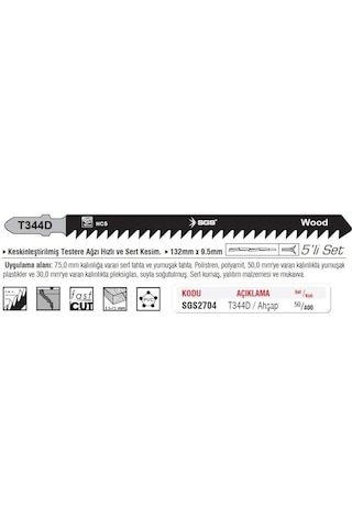 Sgs Dekupaj Ağzı Ahşap No:t344 D