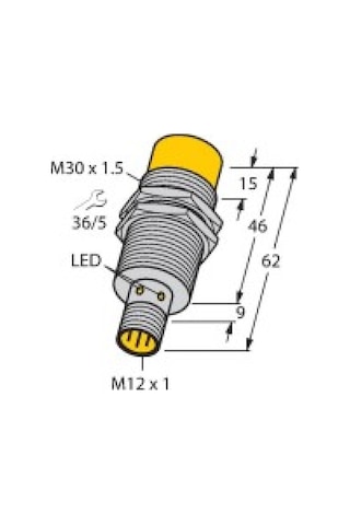 Turck 40203 Nı15-m30-y1x-h1141 Endüktif Sensör