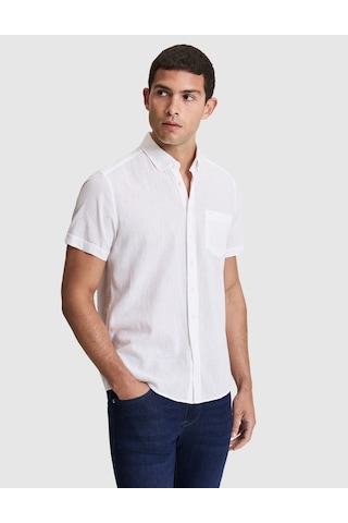 Pierre Cardin Erkek Beyaz Gömlek Kısa Kollu 50320933-vr013