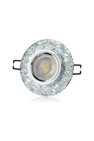 Ct-6598 Sim Kristal Cam Spot 7 Watt Beyaz Işık Led Ampullü Takım Led Efektli Beyaz Işık Led 7 Watt Diğer