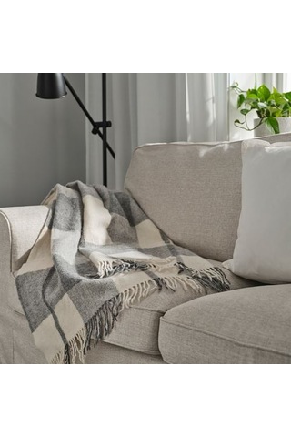 Ikea Myrull Örtü, Açık Gri, 130x170 Cm