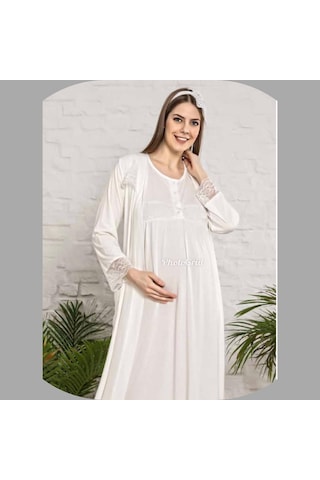 Limissi 4203 Melisa Penye Hamile Lohusa Gecelik Sabahlık