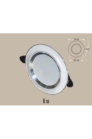 Ct 5257 6w Zebra Led Spot Beyaz Krom 3 Renk