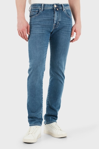 Jacob Cohen Pamuklu Slim Fit Normal Bel Dar Paça Jeans Erkek Kot Pantolon Jumq E009 030 P0019 V2 200d Lacivert