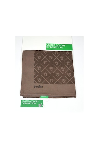 Benetton Elegante Uno Şal 1026 Koyu Kahve