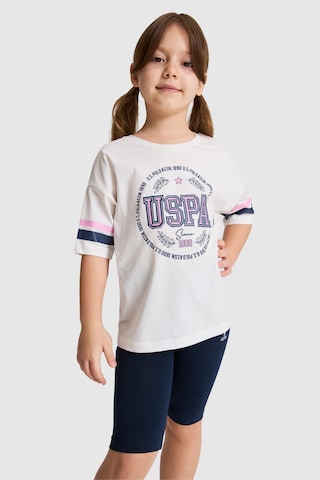 U.S. Polo Assn. Kız Çocuk Beyaz Pijama Takım 50326610-vr013