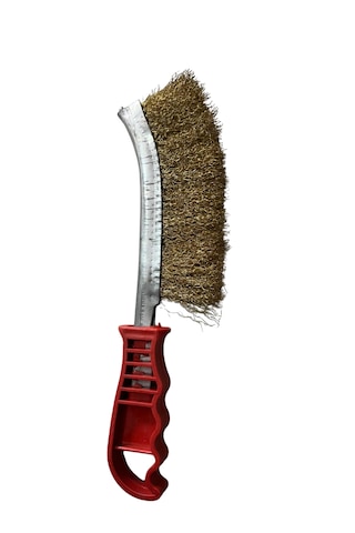 Plastik Saplı Tel Fırça Izgara-çelik-demir-bakır-metal Telli Fırça