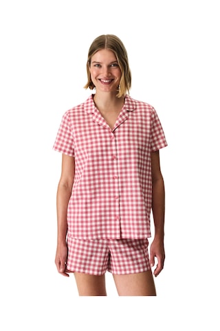 Penti Gül Kurusu Pink Gingham Gömlek Şortlu Pijama Takımı Gul Kurusu