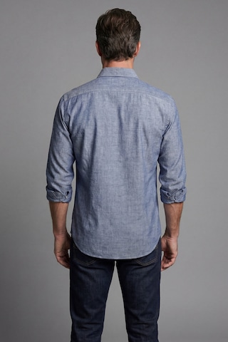 Xint Bisse Regular Fit Uzun Kol Keten Paşa Yaka İndigo Erkek Gömlek Bsgmktn25327 D66 Indigo