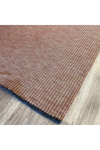 Hoom Rugs Mirel 7310 Terra Kaymaz Pamuklu Dekoratif Kilim
