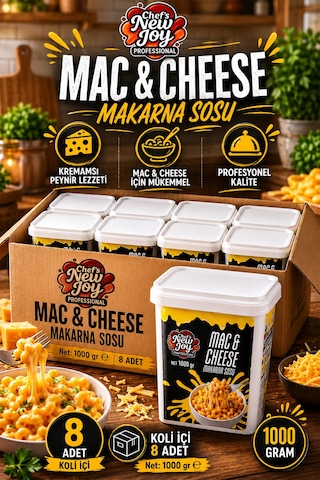 Mac Cheese Sos 1000 G X 8 Adet - 1 Koli Koli Bazlı Avantaj Paketi