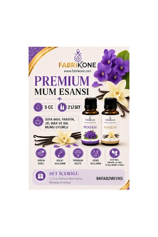Premium Mum Esansı 5 Cc 2'li Set - Menekşe, Vanilya - Soya Wax, Parafin, Jel Wax Ve Bal Mumu Uyumlu Bkfab2mevn5 Karışık Premium Mum Esansı 5 Cc 2'li Set - Menekşe, Vanilya - Soya Wax, Parafin, Jel Wax Ve Bal Mumu Uyumlu Bkfab2mevn5 Karışık
