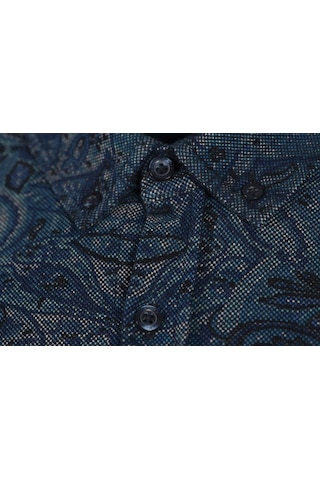Arma Erkek Şal Desenli Gömlek K8gko1051 Turkuaz