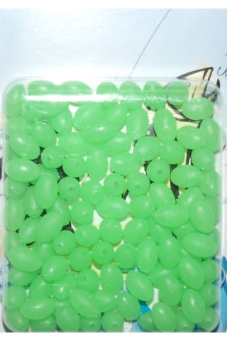 Sasa Fosforlu Oval Yumuşak Boncuk 100 Lü Paket 5X8 Mm