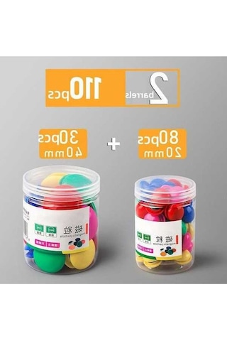 Novahub Yazı Tahtası Manyetik Tokalı, Beyaz Tahta, Manyetik Etiket Demir Mıknatıs, 2 Barrels 20+40, 100 Adet, Ofis Ve Eğitim İçin Uygun