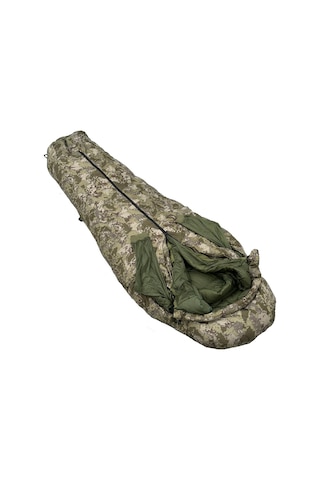 Bushlove Snag Military -44c 800 Fill Kamuflaj Kaz Tüyü Ultralight Uyku Tulumu Kolları Çıkabilir bushlovekaztüyümilitary Çok Renkli