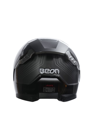 Beon B-507 Full Face FF01 Kapalı Motosiklet Kaskı Gri - Siyah