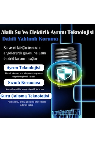Elektrikli Ani Su Isıtıcı Musluk Led Dijital Sıcaklık Göstergeli 3000w Paslanmaz Çelik 360 Döner Sı Çok Renkli