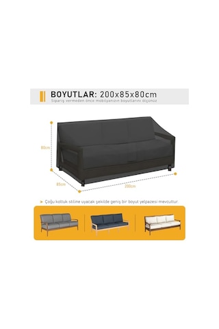 Çift Kişilik Bahçe Koltuk Örtüsü, Koruma Kılıfı, Su Geçirmez Açık Hava Bahçe Mobilya Kılıfları, Dış Me Çok Renkli