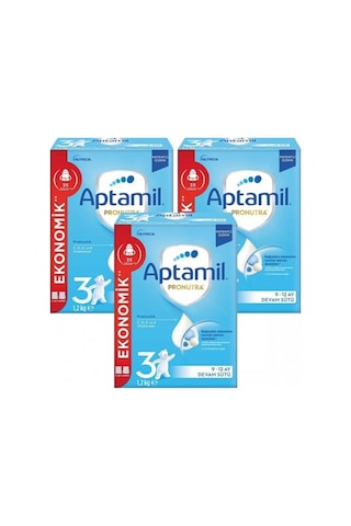 Aptamil 3 Pronutra Devam Sütü 1200 G 9-12 Ay X 3 Adet PKT.APTAMIL.102