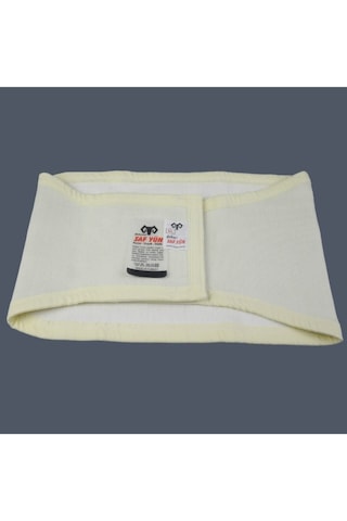 Saf Yün Ortopedik Bel Destekli Cırtlı Korse %100 Angora Haki Yeşil-130