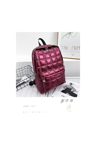 Ganzhoushop Turizmi Trendi Sırt Sırt Red Pamuklu Moda Kapasiteli Kadın İşlemeli Hava Giyim Eğlence Çantası Çantası Büyük Açık Je Kırmızı