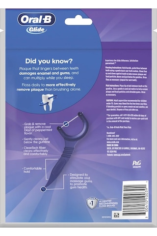 Oral-b Glide Arctic Peppermint Oil Çatal Diş İpi Kürdanlı 75 Adet