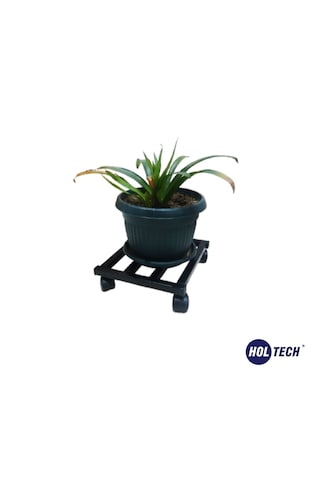 Metal Tasarım Tekerlekli Saksı Altlığı 30 Cm Taşınabilir