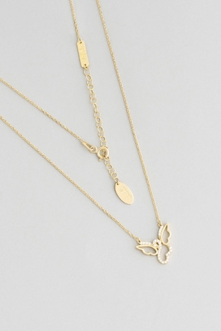 vefalı Bff 18 Ayar Sarı Altın Kaplama 48 Cm Gümüş Arkadaş Kolyesi