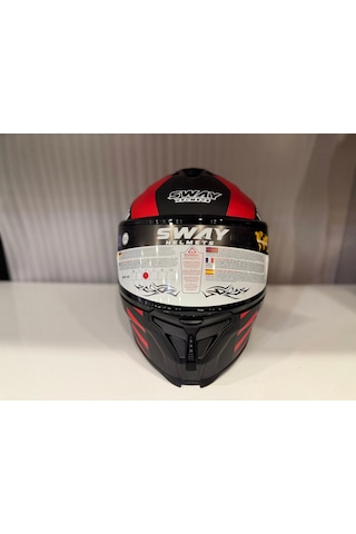 Sway Sw 867 Blade Full Face Kapalı Kask Kırmızı - Siyah