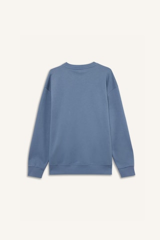 Defacto Relax Fit Bisiklet Yaka Kalın İçi Yumuşak Tüylü Basic Düz Sweatshirt T5139az25augr171 Gri