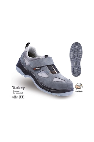 Mekap İş Ayakkabısı Gri