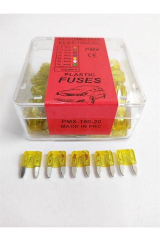 Replax 20 Amper Mini Yassı Bıçak Japon Sigorta 100'lü Paket