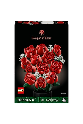 LEGO® Icons Gül Buketi 10328 Yetişkinler için Dekoratif ve Sergilenebilir Model Yapım Seti - 822 Parça