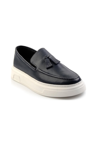 Bambi Lacivert Leather Erkek Loafer Ayakkabı E01080107603 Lacivert
