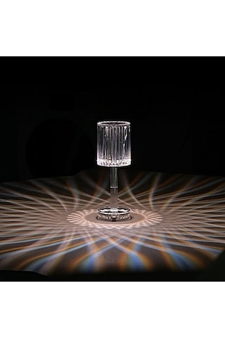 Novahub Atmosfer Lambası Kristal Masa Lambası Şarjlı Dokunmatik Akrilik Elmas Gece Lambası Usb Üç Renkli Tak-çalıştır Model Gece Masa Lambası Diğer