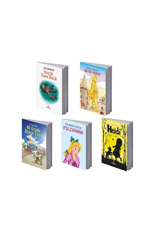 9-12 Yaş Çocuk Klasikleri 5 Kitap - Meb Tavsiyeli - 100 Temel Eser Okuma Takip Ayracı