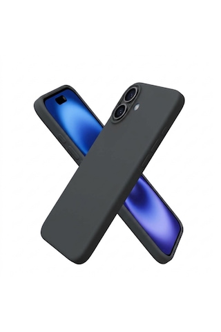 Bix İphone 15 Silikon Kılıf Magsafe Uyumlu Güçlü Koruma Darbe Emici Kömür Grisi