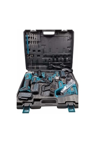 Hsgl HKT 900 Akülü Şarjlı Set Somun Sıkma + Spiral + Hilti + Matkap 4 Adet Akülü El Aleti Seti