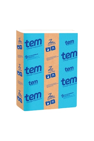 Tem Z Katlı Dispanser Peçete 2 Katlı 12 Paket X 200 Yaprak 2400 Yaprak