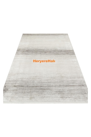 Roma Rm 01 Cream Grey Viskon Ve Polyester İle Üretilen Şık Salon Halısı Krem - Gri