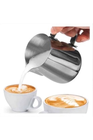 Epinox Paslanmaz Çelik Profesyonel Süt Potu 1000ml Sp-1000 Metalik Gri